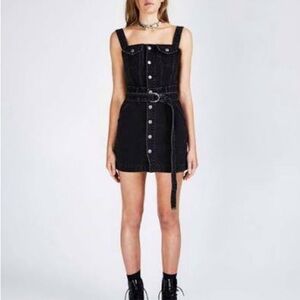 Ksubi DEEJAY Dress Venom Black Denim Mini Dress